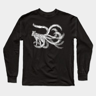 Kitsune Illustration Long Sleeve T-Shirt